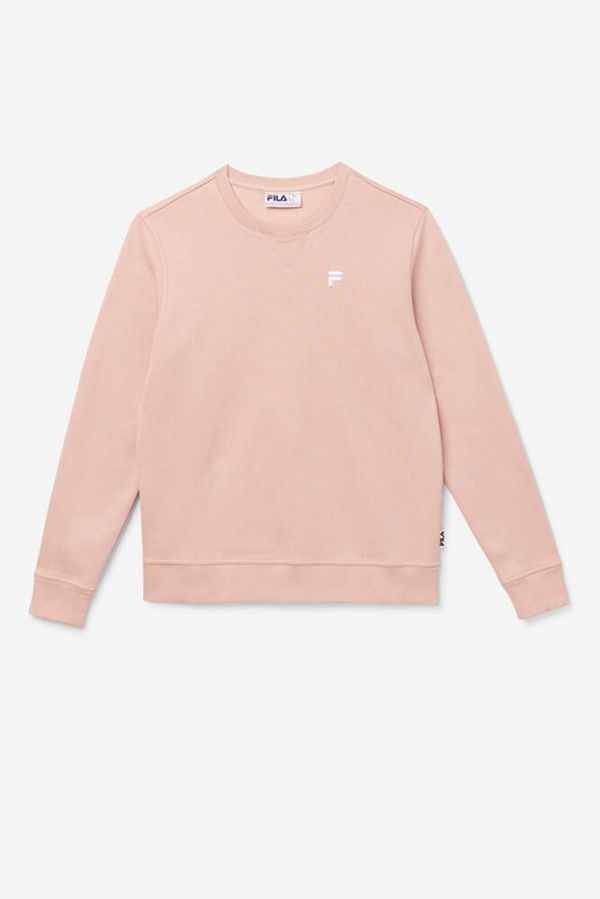 Moletons Fila Mulher Rosa - Fila Kieve Luxe Crewneck En Portugal,FJUH-38179